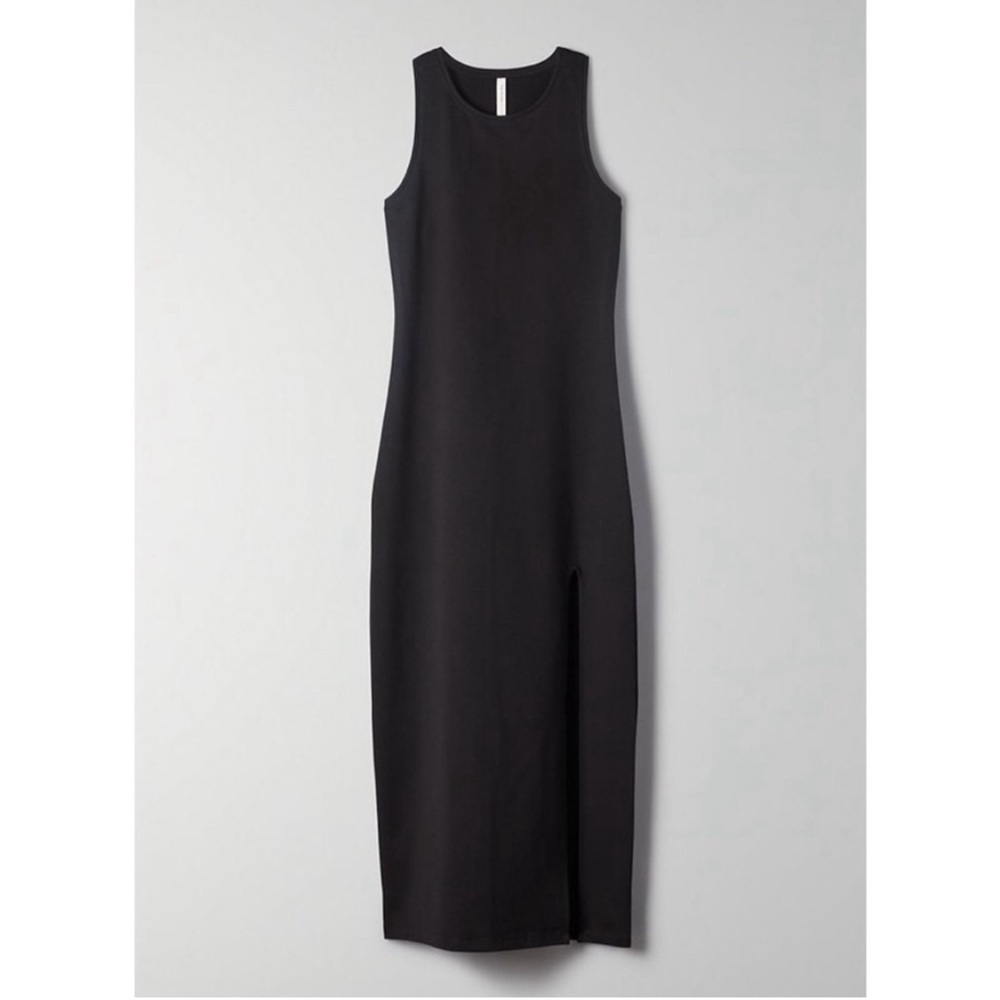 nwot Babaton group contour slit midi dress xxs BLK